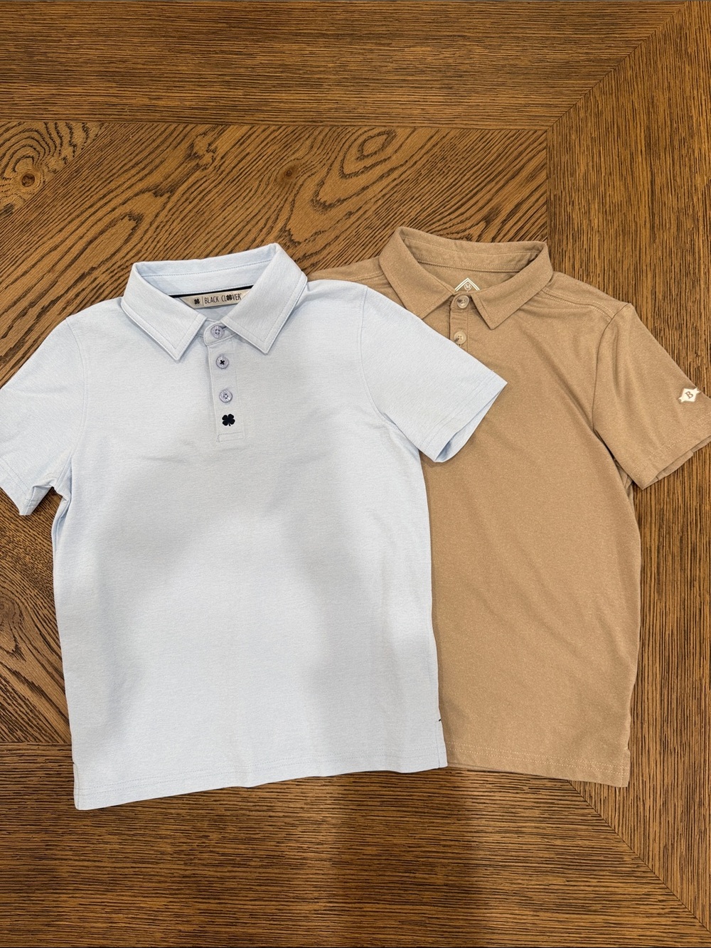 Kids Polo Shirts - Light Blue by Black Clover tan by Burlebo